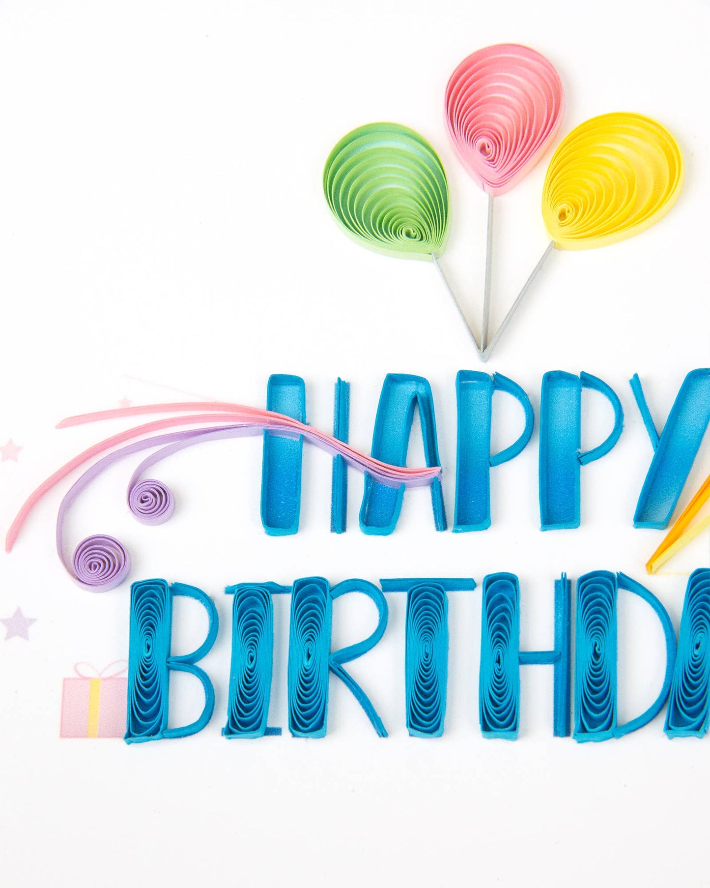 Quilling Card - Quilled Nouveau Birthday Card | Artistic Birthday Card