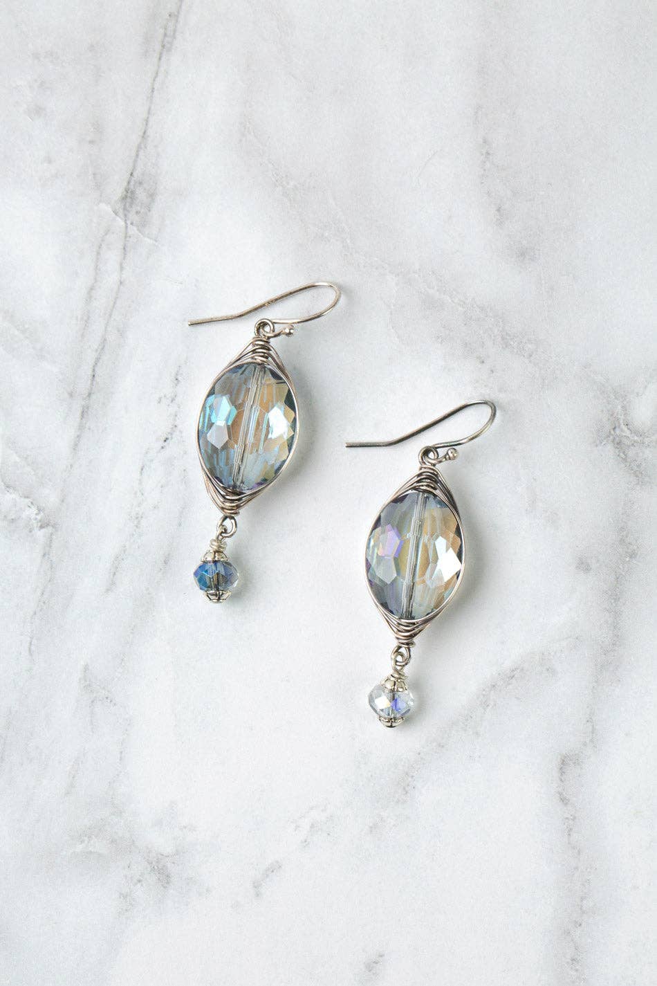 Anne Vaughan Designs Jewelry - Reflections Crystal Herringbone Earrings