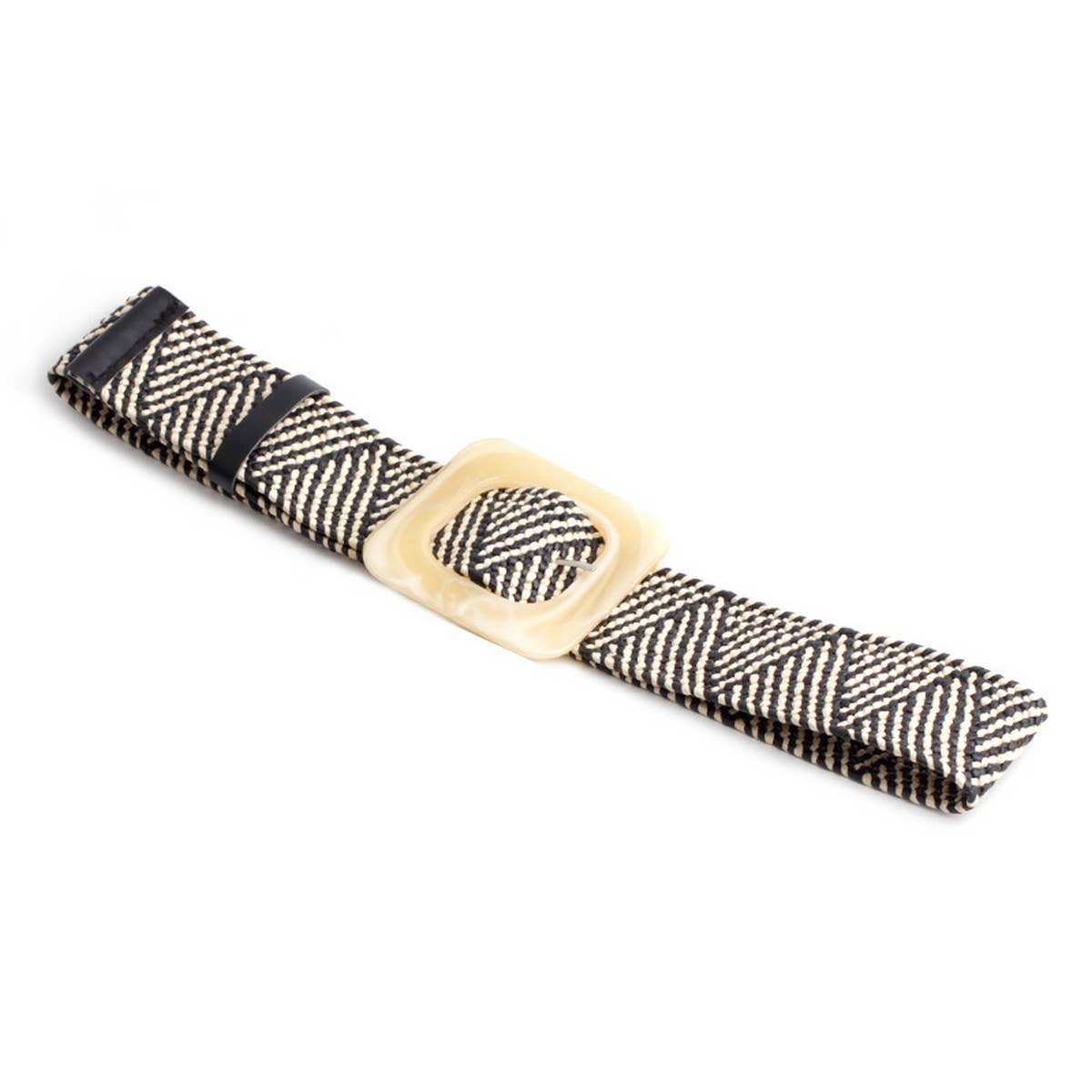 NINEXIS - CWABE0379_ROUND BUCKLE FASHION STRETCH BELT