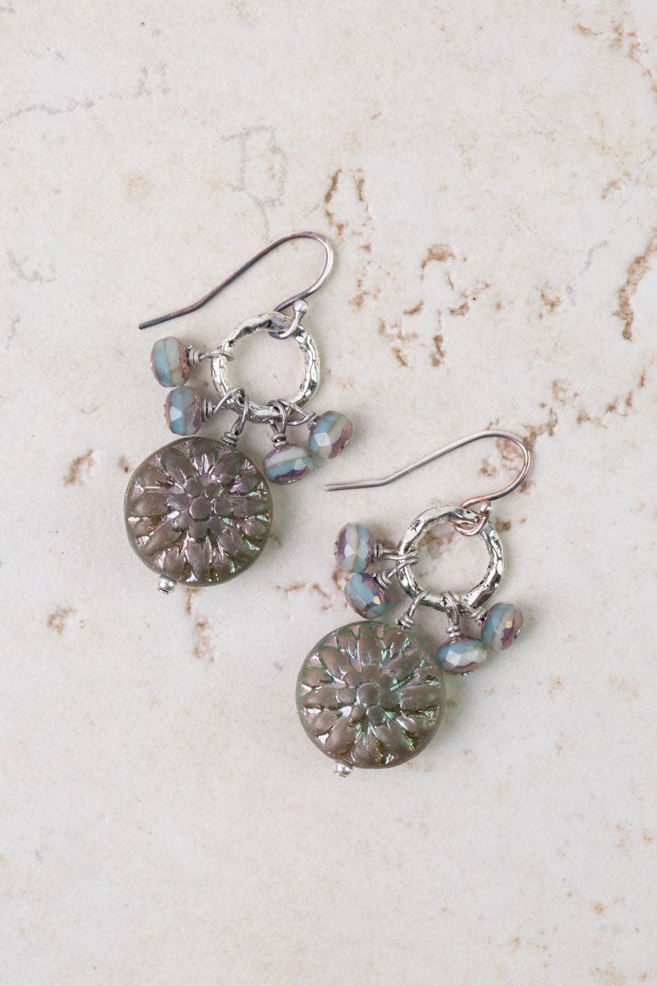 Anne Vaughan Designs Jewelry - Czech Glass Cluster Earrings