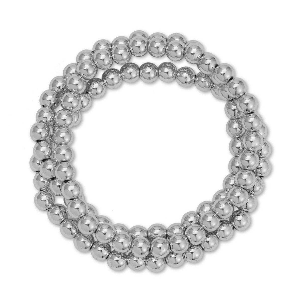 Splendid Iris - Classic Beaded Stretch Bracelets