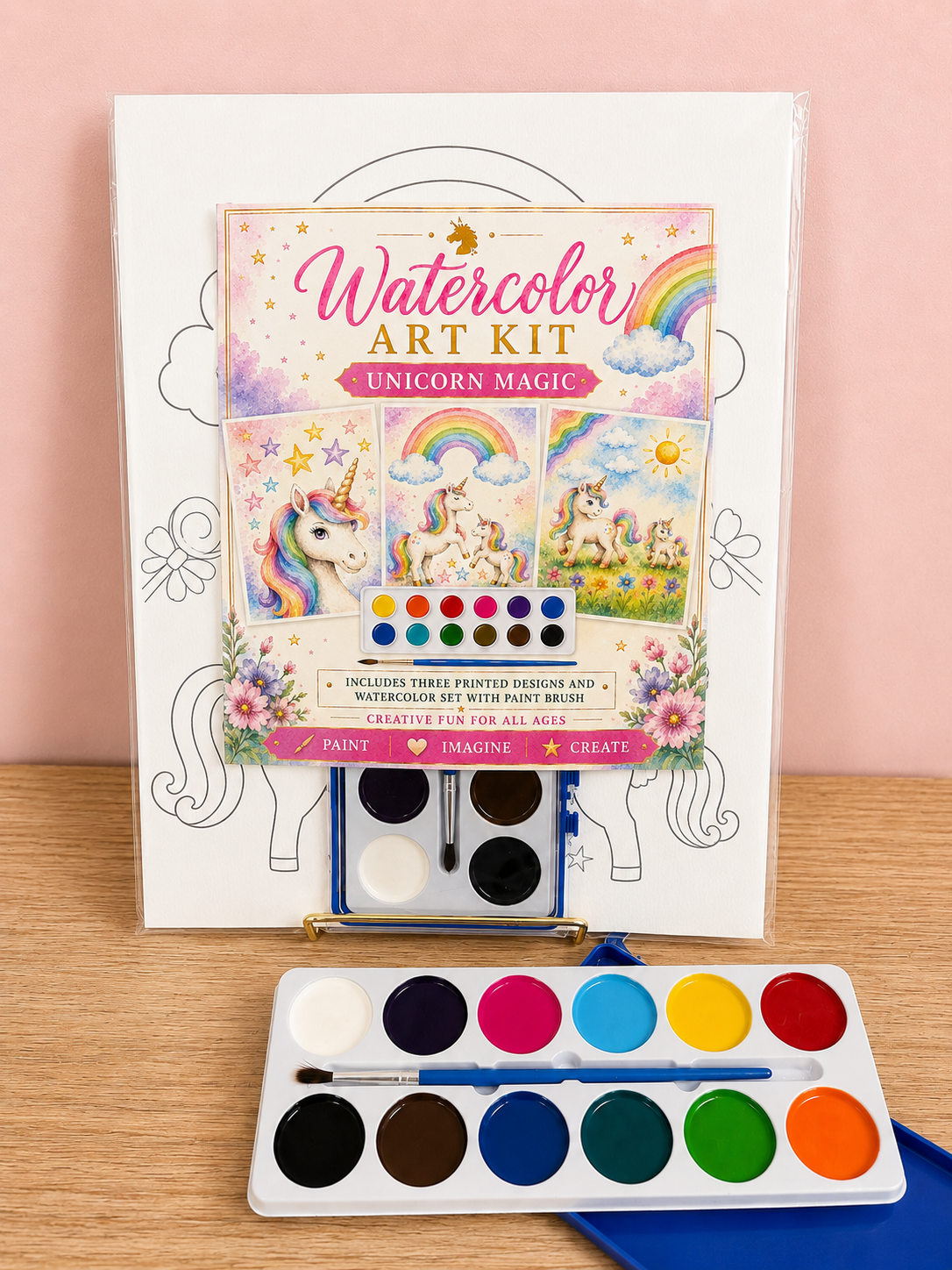 Jessie Marie Creative - Watercolor Art Kit: Unicorn Theme Designs