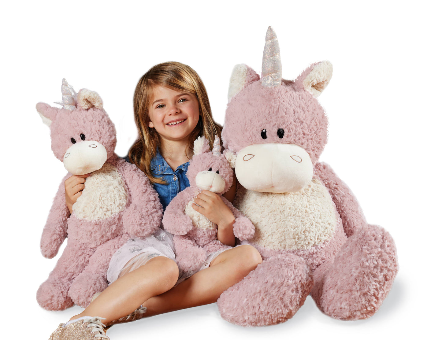 Giffa Gifts - 14IN CUDDLY UNICORN-ROSEY