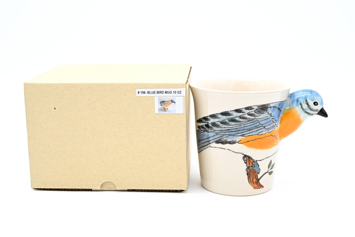 Art Floral Trading LLC - MUG186 Blue bird mug 10 oz