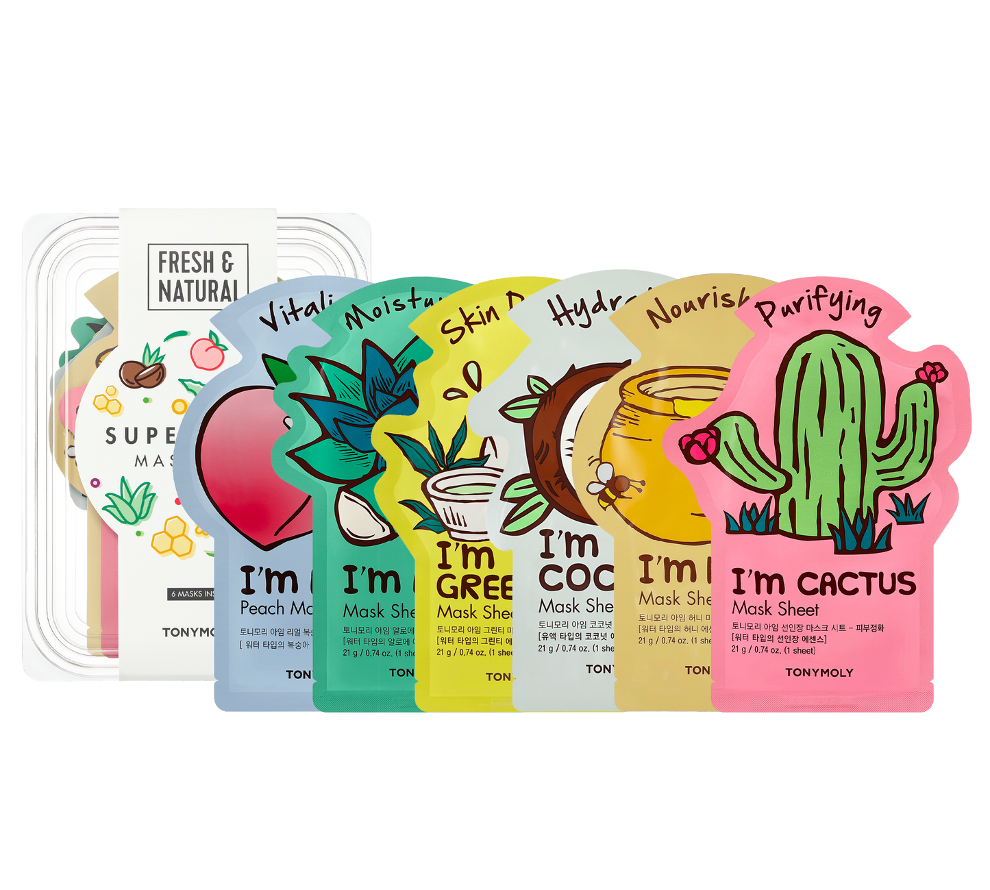 TONYMOLY - Super Food Bowl Sheet Mask Set