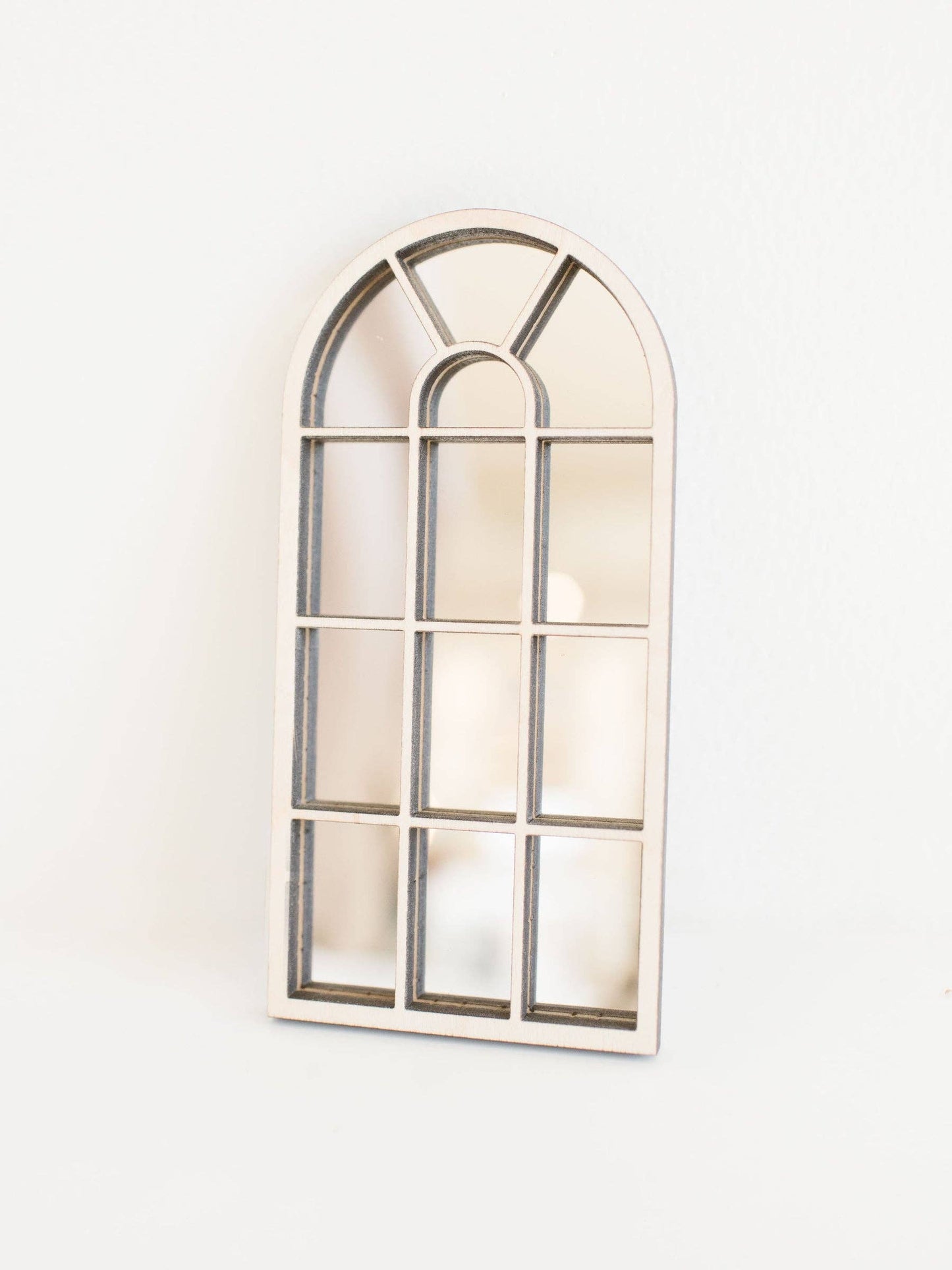 Macy Mae Dollhouse Designs - Dollhouse Arched Floor Mirror | White or Black