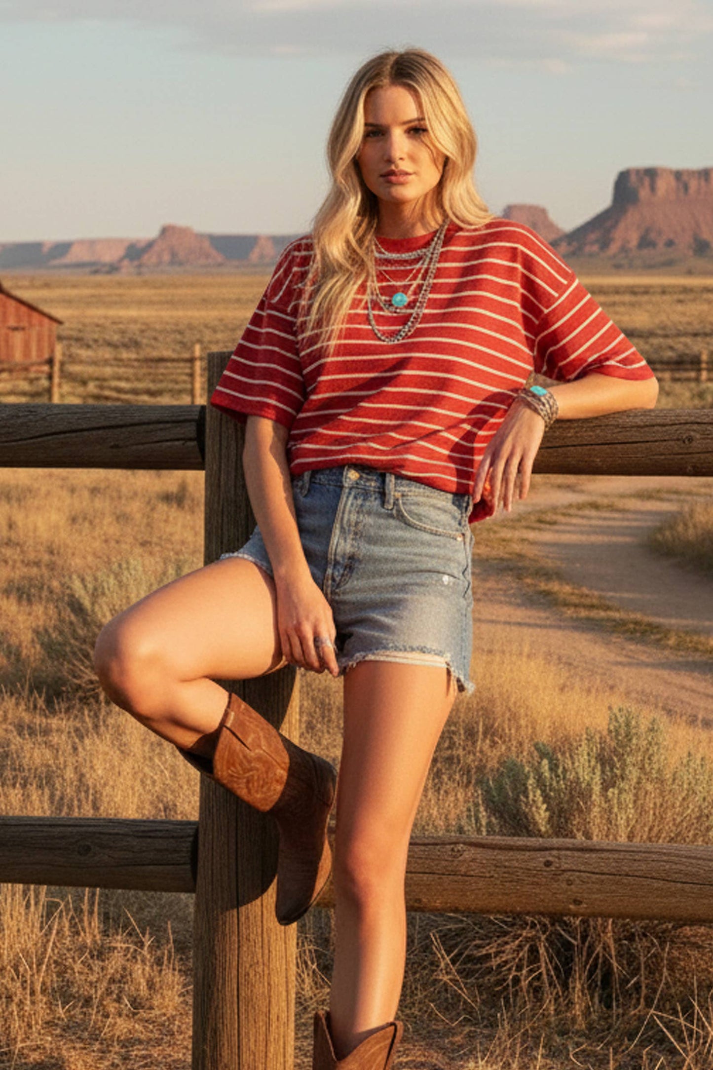 Sewn and Seen - Striped Knit Short Sleeve Top