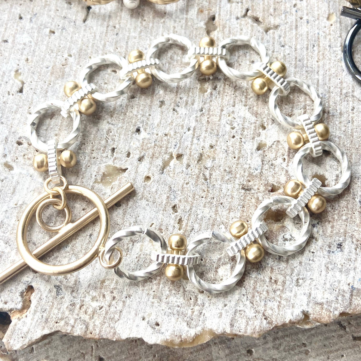 VB&CO Designs Handmade Jewelry - Matte gold Matte silver bracelets boutique jewelry trending