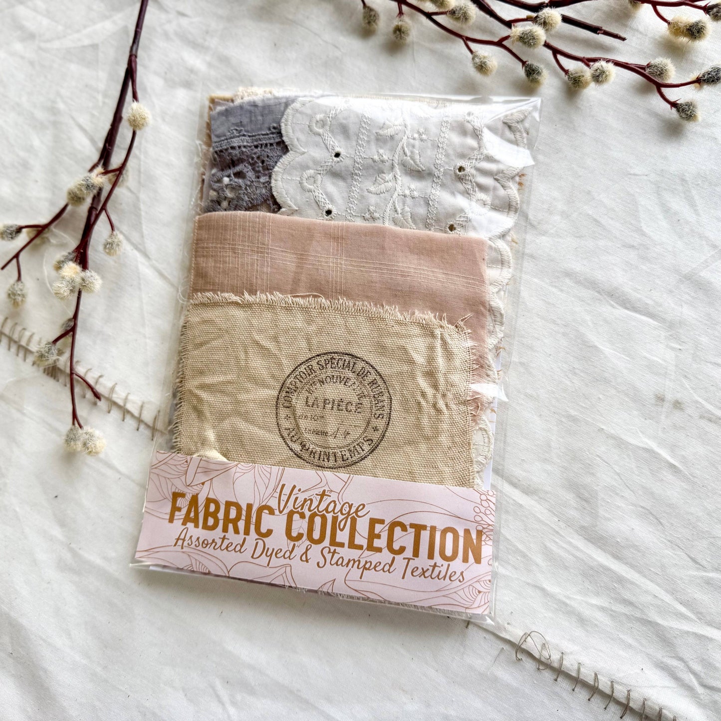 A House of Books - Dyed & Stamped Fabrics for Mixed Media Art