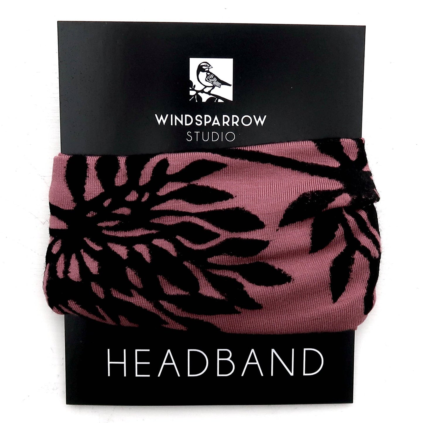 Windsparrow Studio - Headband - Allium (black ink)