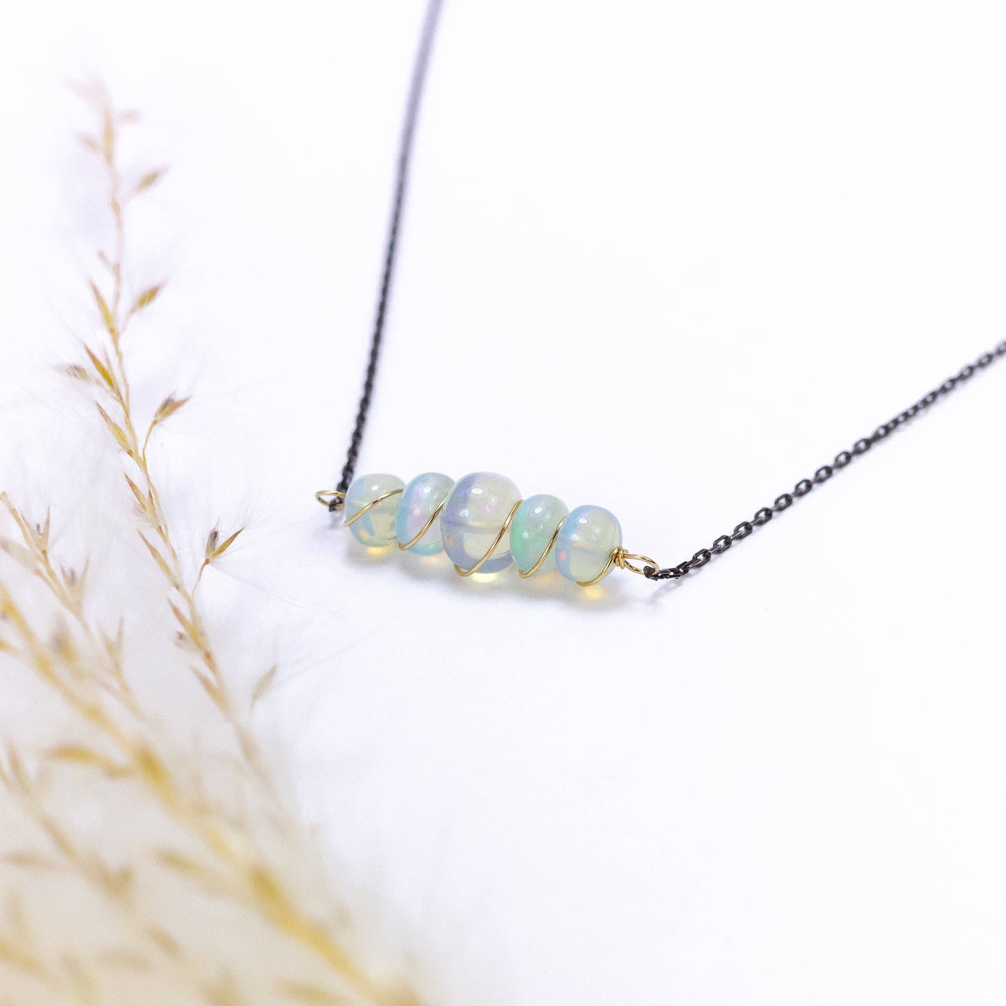Laura J Designs - Opal Twist Necklace