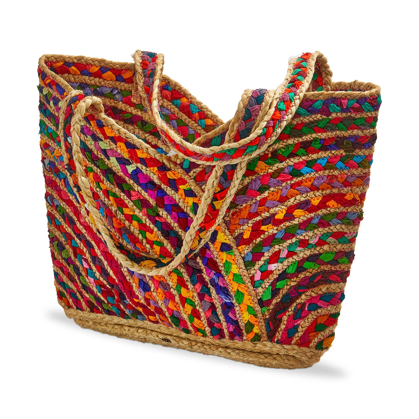 tag - Playa Braided Jute Tote Multi Summer