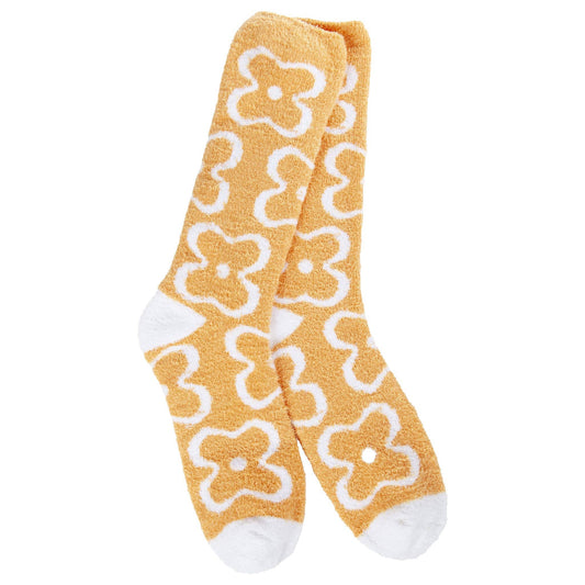 World's Softest® Socks - Cozy Cali Flower Amber