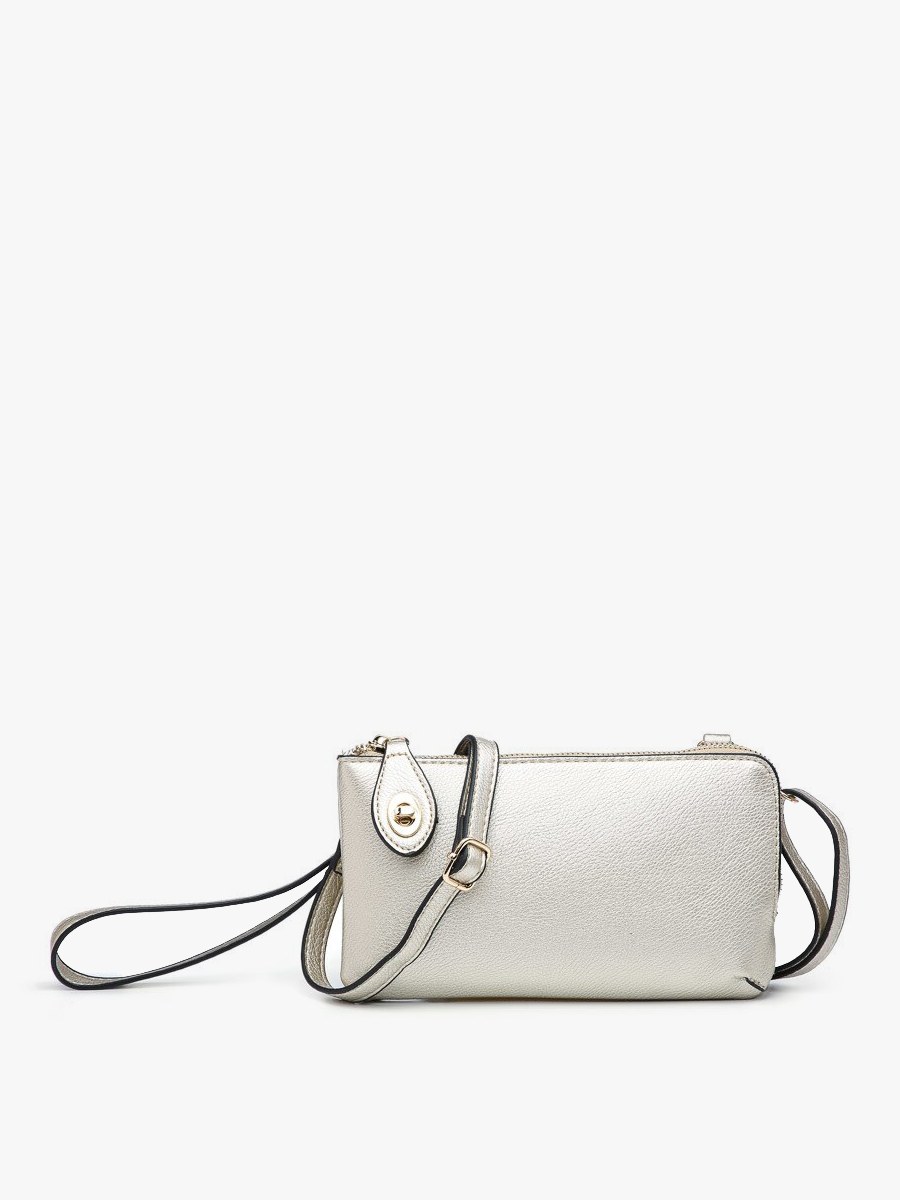 Jen & Co. - M1818 Kendall Crossbody/Wristlet w/ Twist Lock Closure