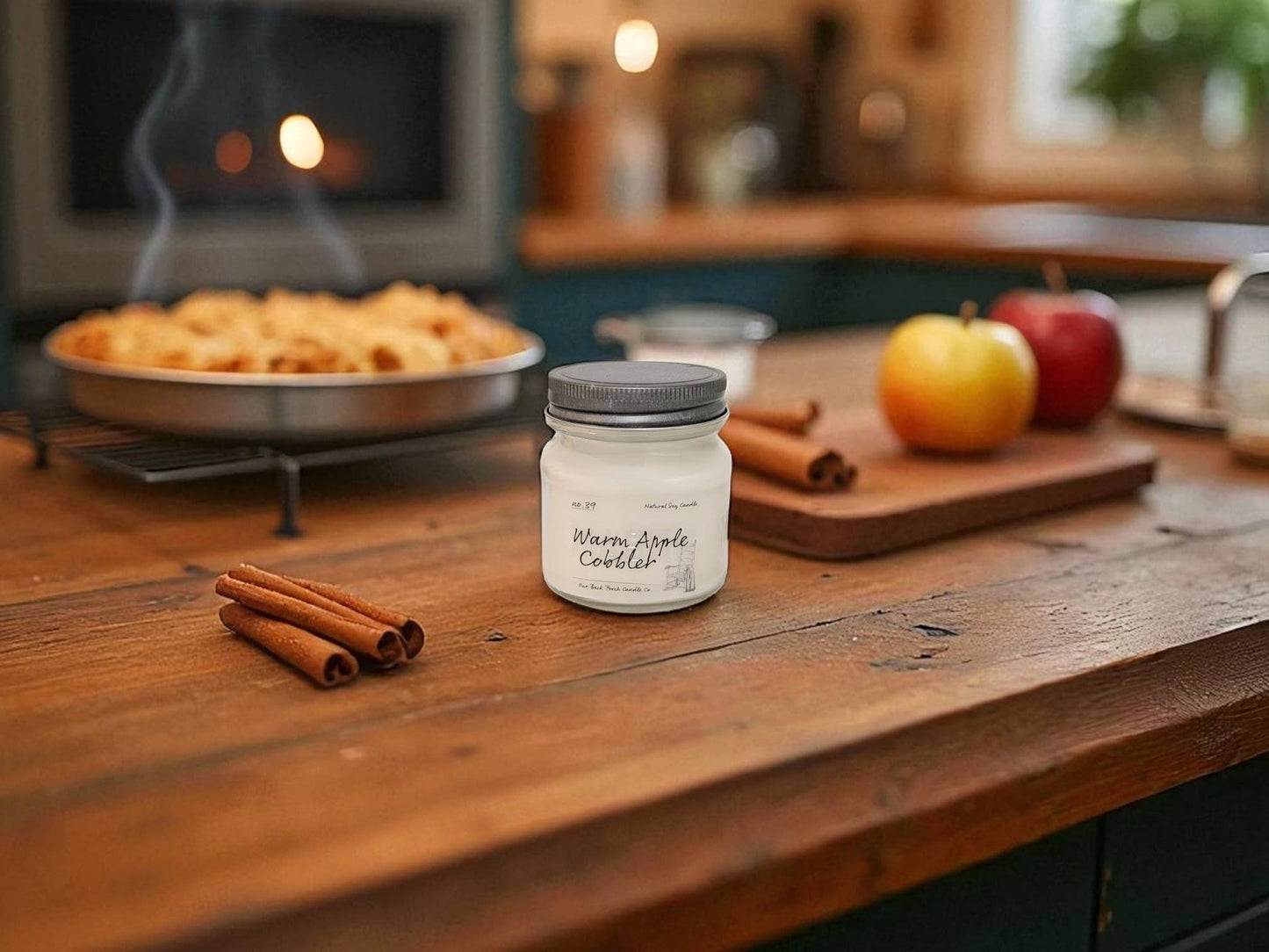 Back Porch Candle Co - Warm Apple Cobbler | Soy Candle | Farmhouse
