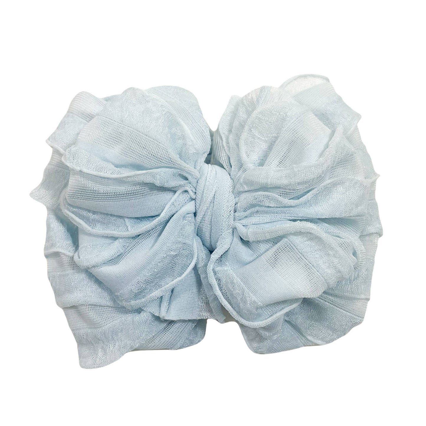 Rockin Royalty - Sky Blue Ruffled Headband