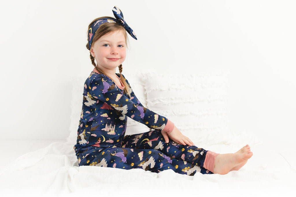Jammie Session formerly Big Dreams Little Jammies - Enchanted Empire Long Sleeve Kids Bamboo Pajamas sets, Baby toddler Unisex kids sleepwear, Gender natural Clothing, Kids outfit, Matching Family Pajamas,