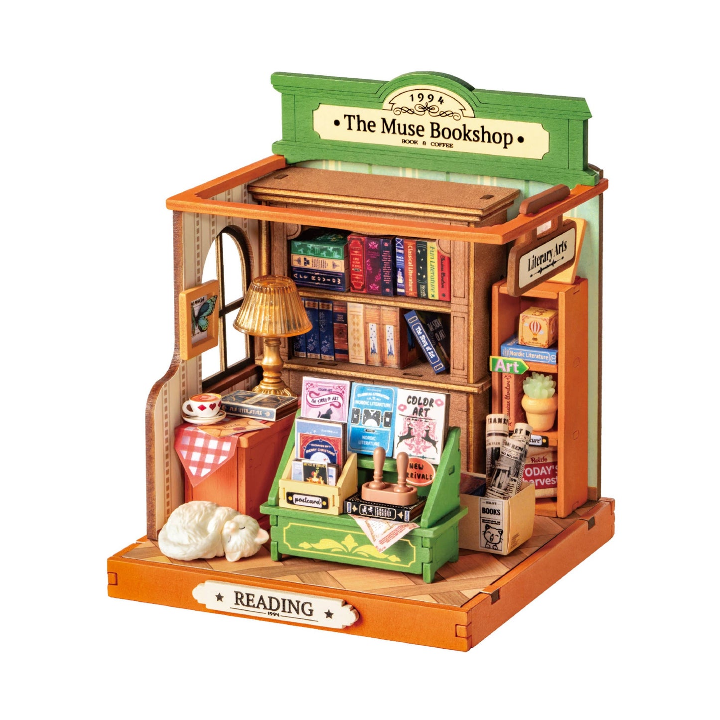 Hands Craft - DIY Miniature House Kit: The Muse Bookshop
