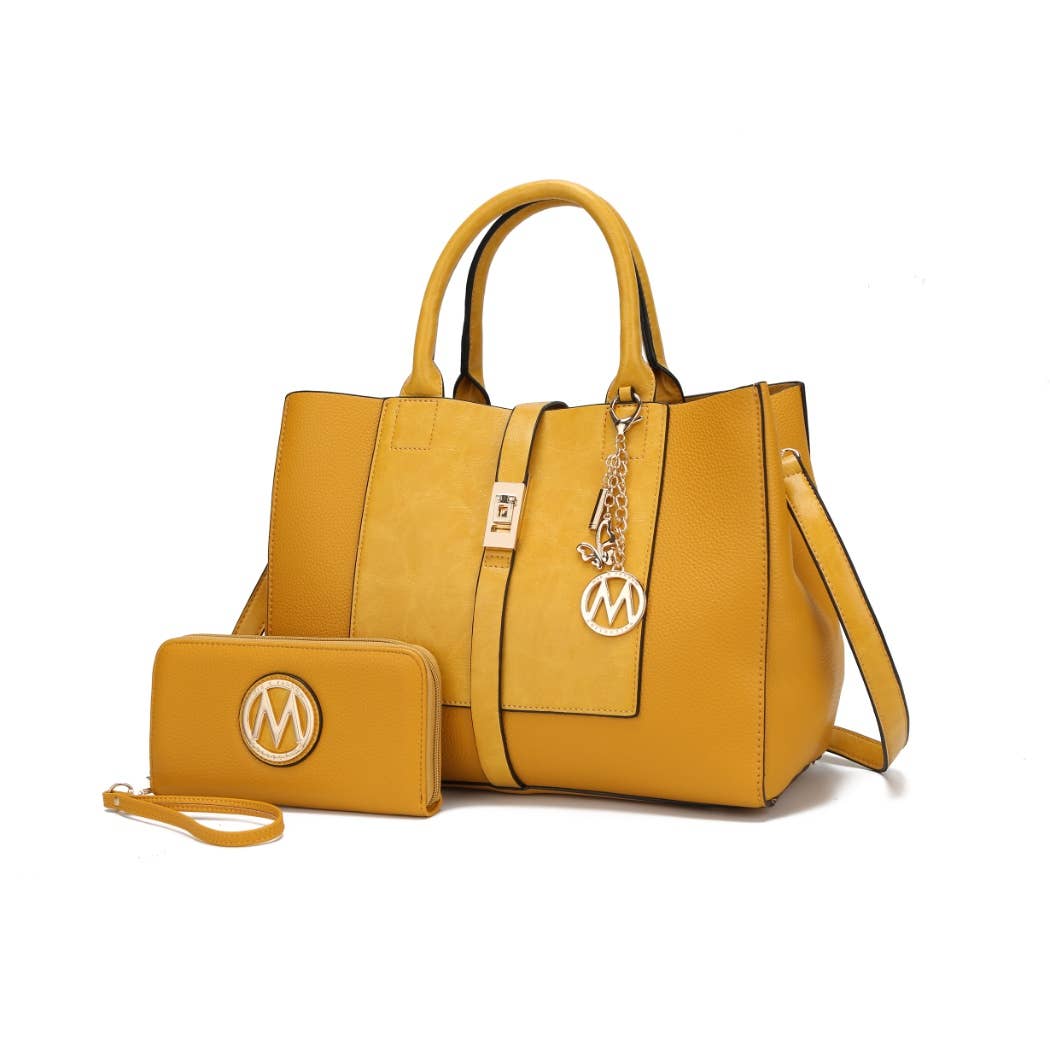 MKF Collection - MKF Yola Women's Satchel Bag with Wallet Set.