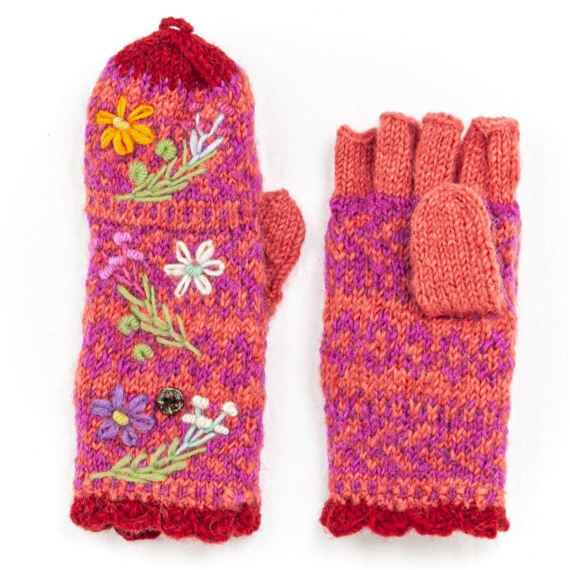 Lost Horizons Knitwear - Sadie - women's wool knit finger mittens