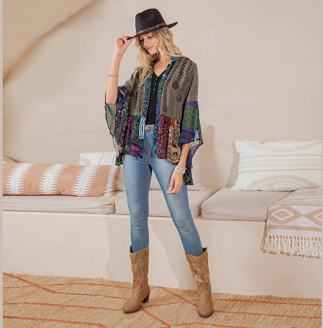 Young Threads - Boho Rustic : Embellished Shrug