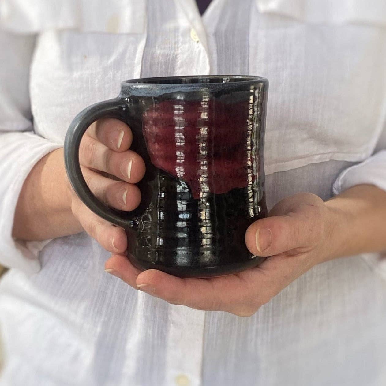 Lasser Ceramics - Midnight Tulip Mug