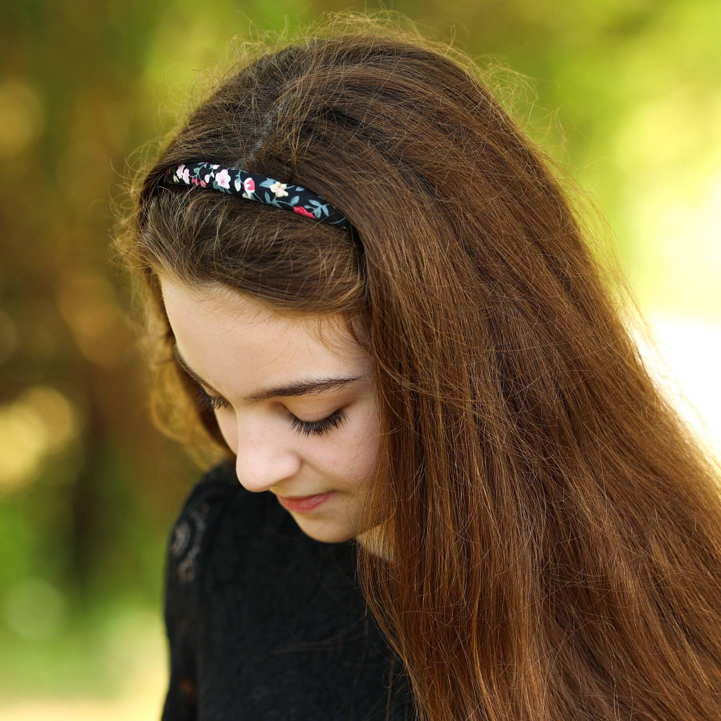 Frog Sac - Thin Floral Headband - Non Slip Hair Accessories for Kids