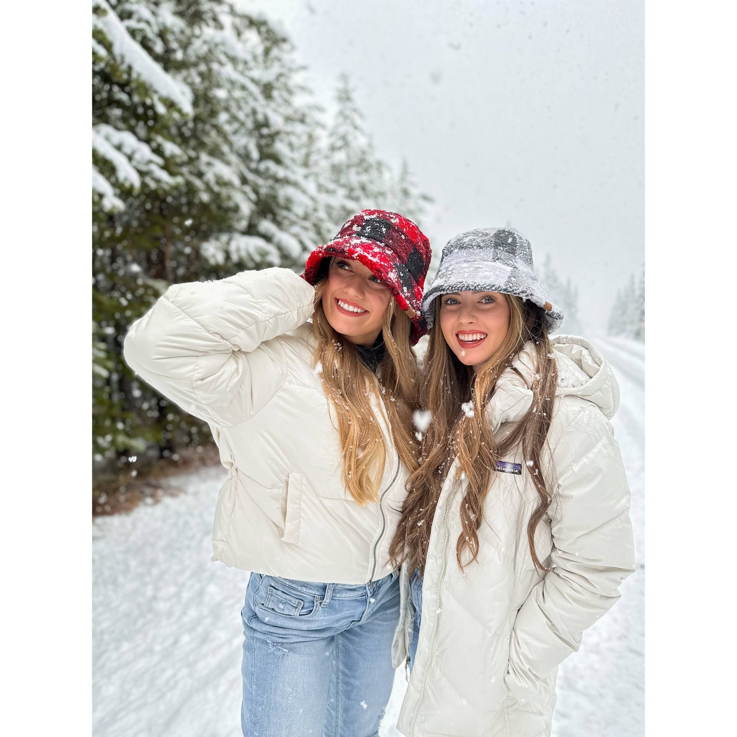 C.C Beanie - Buffalo Check Sherpa C.C Bucket Hat BK4036