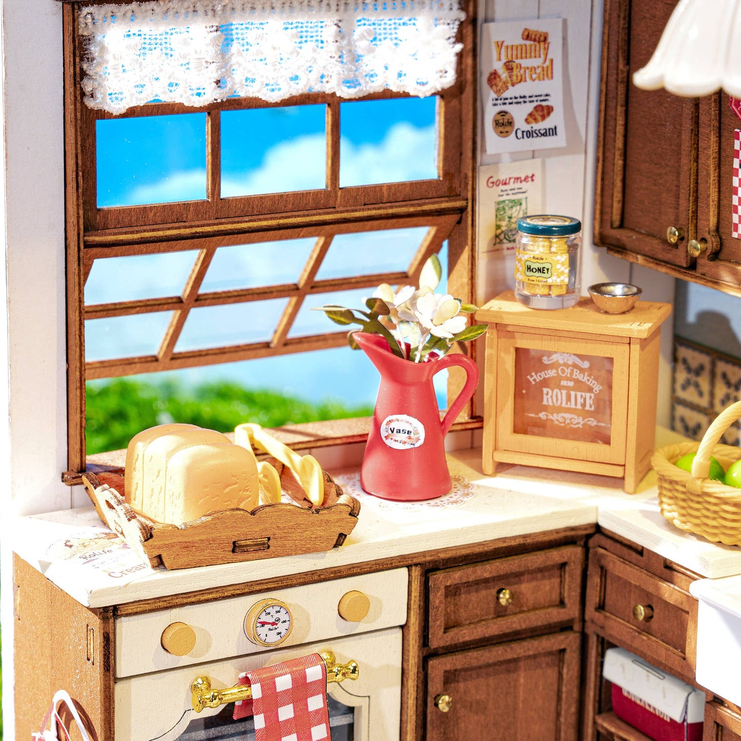 Hands Craft - DIY Miniature House Kit: Baking Kitchen