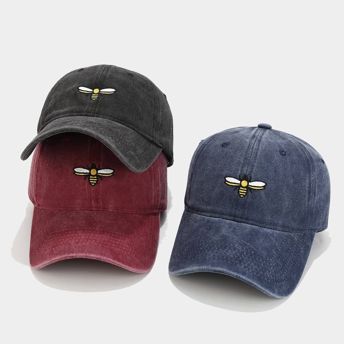 Lovenne - BEE EMBROIDERY BASEBALL CAP OUTDOOR SUN HAT CWAH2020