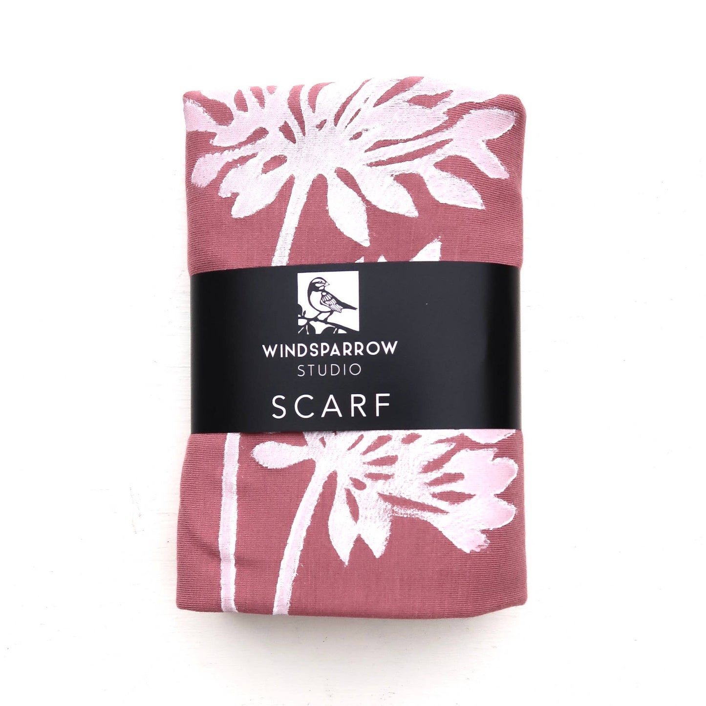 Windsparrow Studio - Scarf - Allium (white ink)