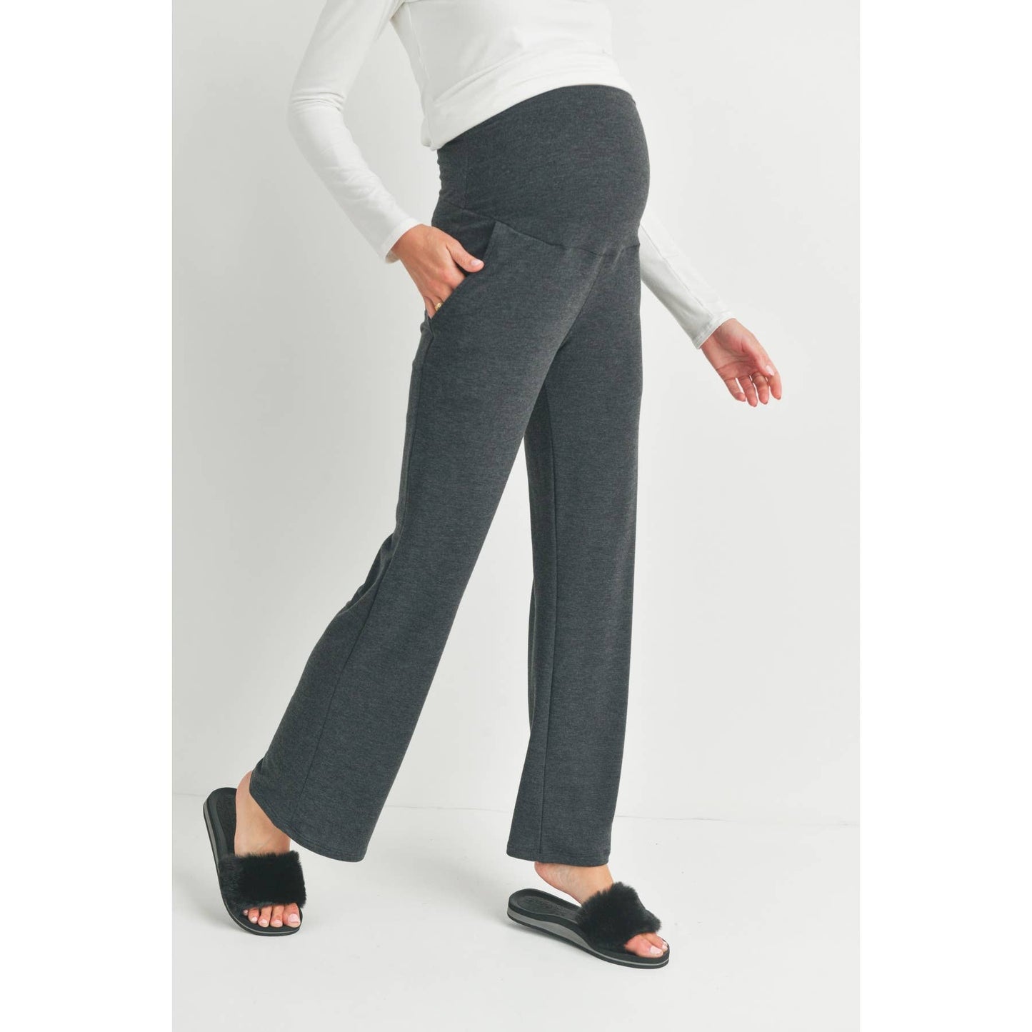 Hello Miz - Straight Leg Maternity Terry Lounge Pants