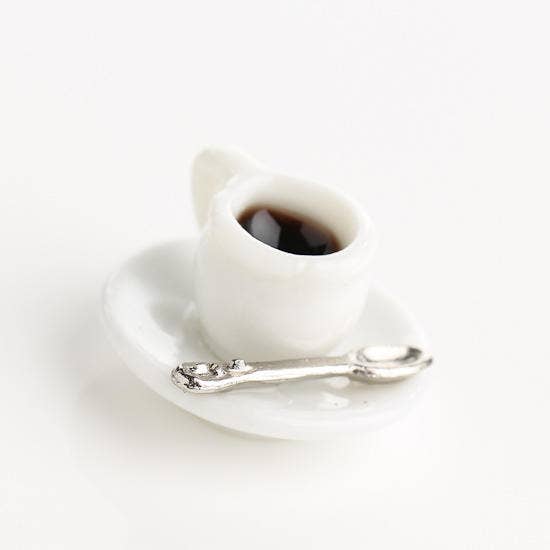 Factory Direct Craft - 7/8" Dollhouse Miniature Porcelain Coffee Cup