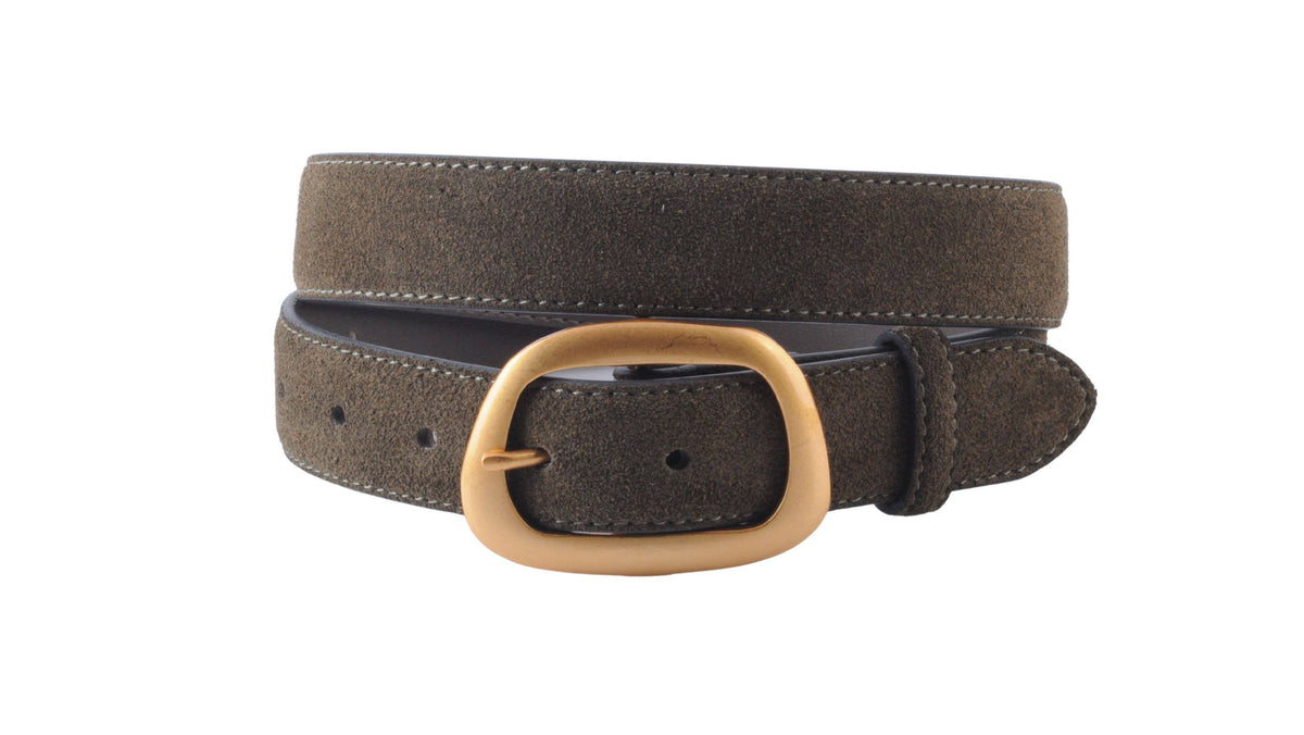 Most Wanted USA - Suede Belt with Organic Shape Buckle | Everyday accessory