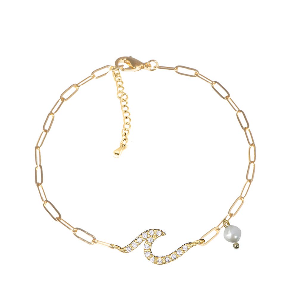 Maya J - Ankle Bracelets - 14K Gold-Plated - Full Display