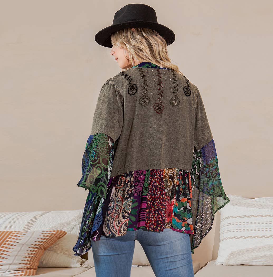 Young Threads - Boho Rustic : Embellished Shrug
