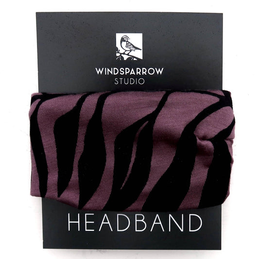 Windsparrow Studio - Headband - Frond (black ink)