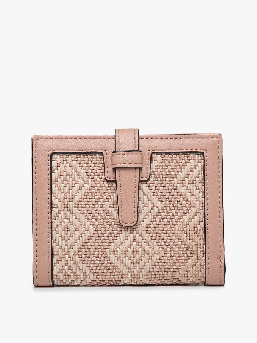 Jen & Co. - *SALE* WL2066 Bessie Canvas Wallet w/ Slip Closure