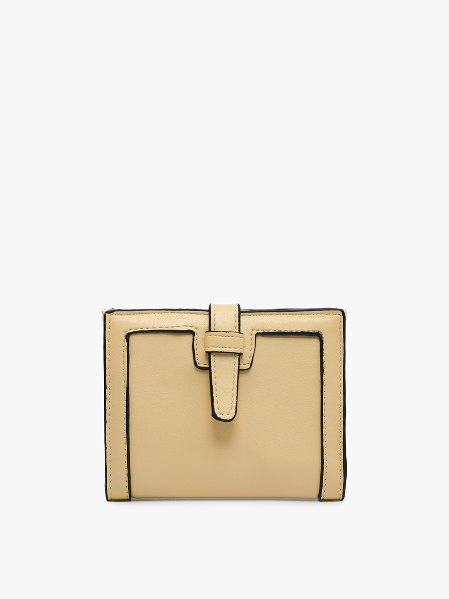Jen & Co. - *SALE* WL2066 Bessie Canvas Wallet w/ Slip Closure