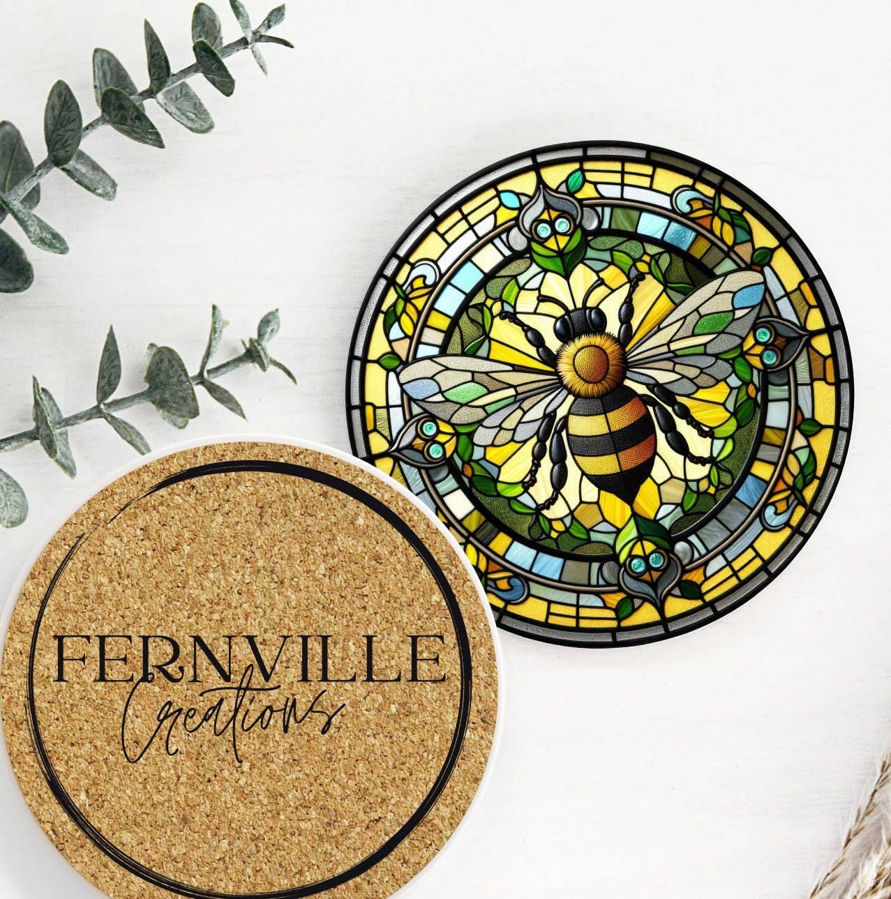 Fernville Creations - Nature-Inspired Ceramic Coasters for Nature Lovers