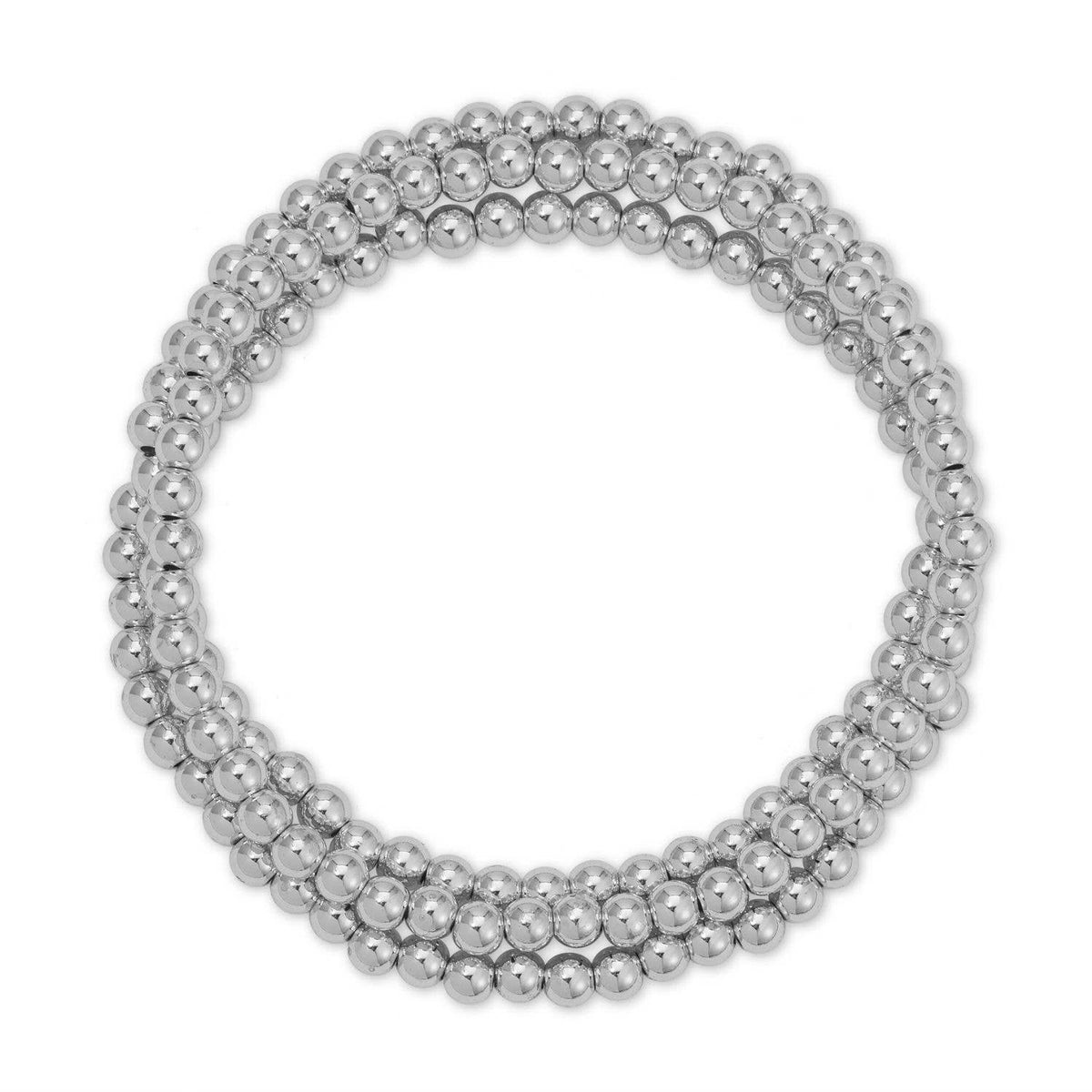 Splendid Iris - Classic Beaded Stretch Bracelets