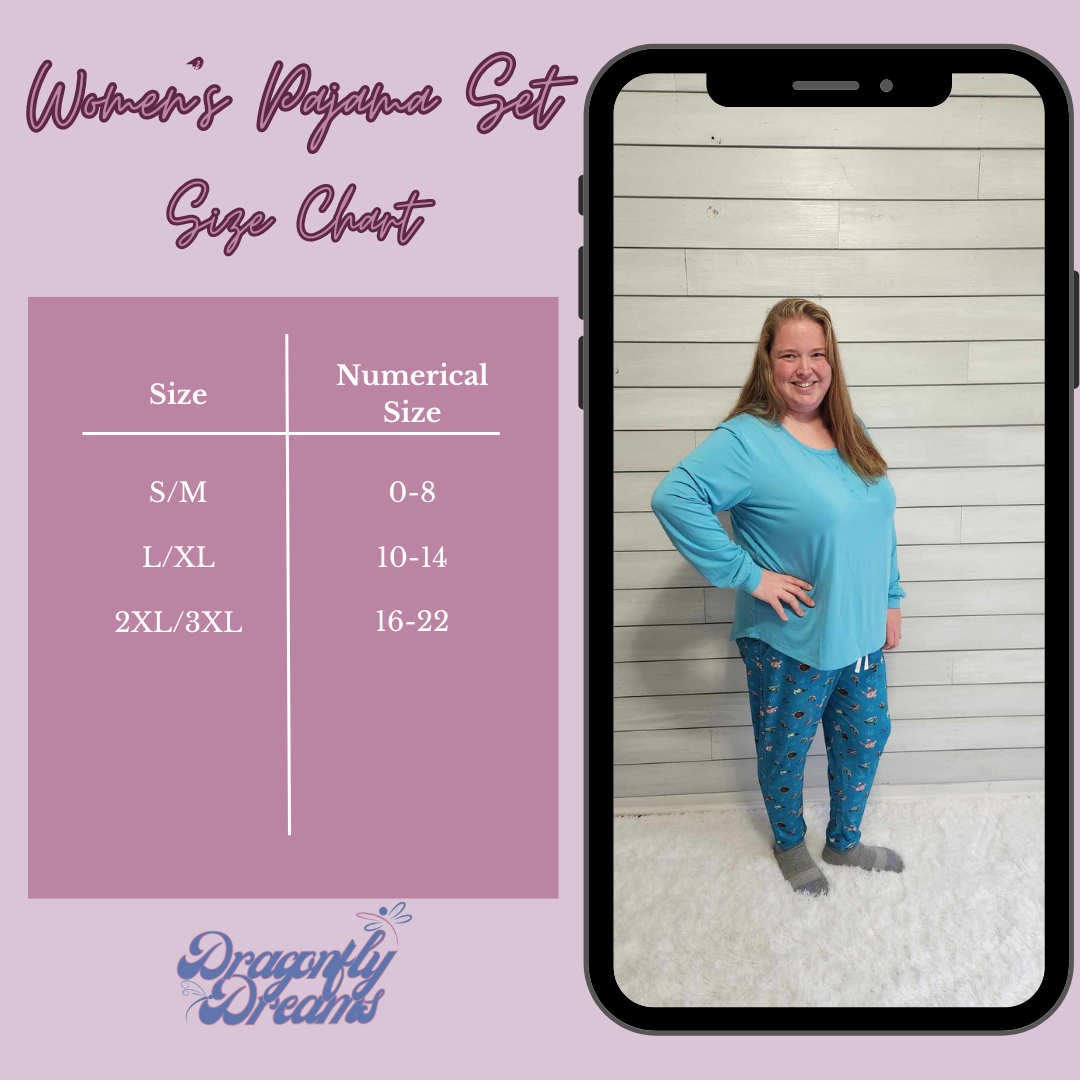 Dragonfly Dreams Bamboo - Goodnight Bear Women's Pajamas