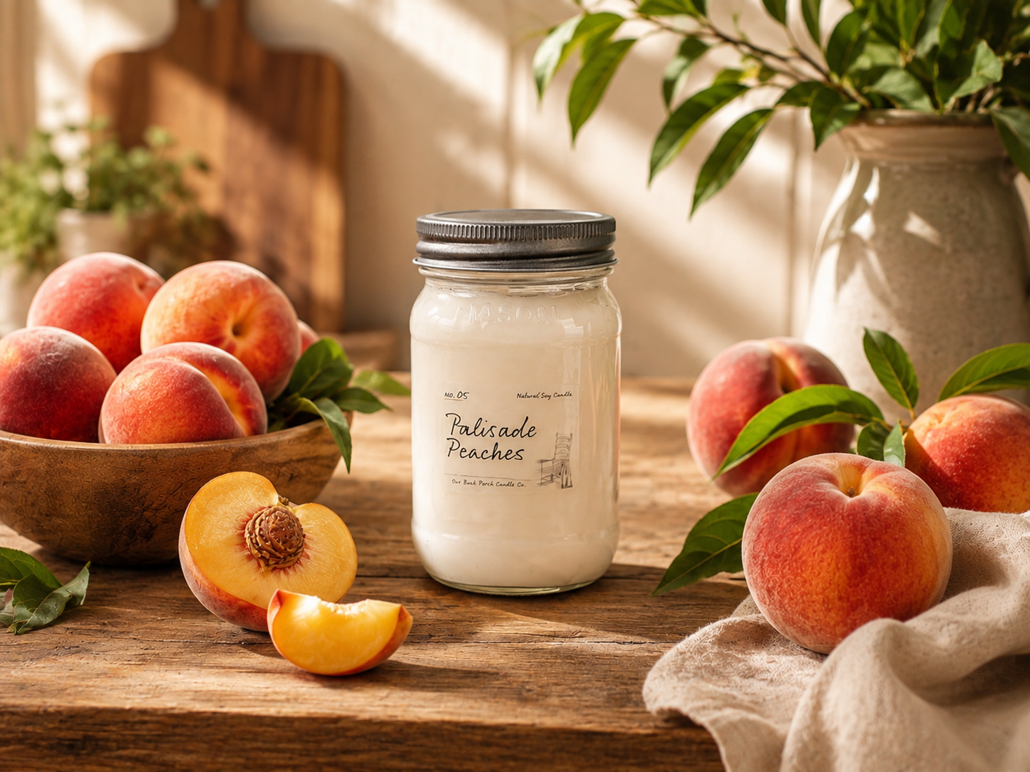 Back Porch Candle Co - Palisade Peaches | Hand-Poured Soy Candle | Colorado Made