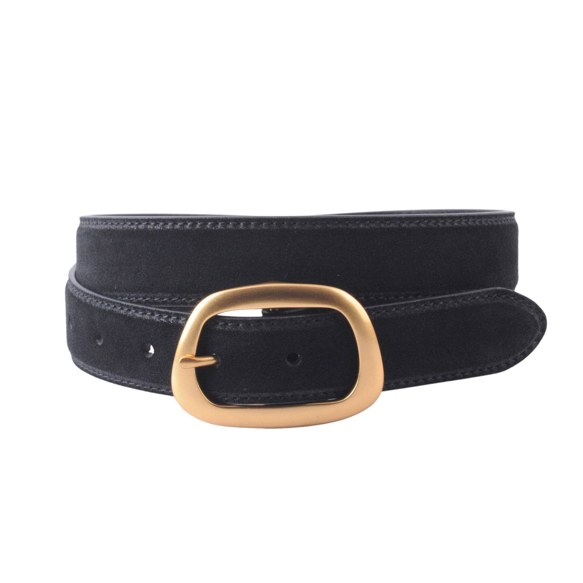 Most Wanted USA - Suede Belt with Organic Shape Buckle | Everyday accessory