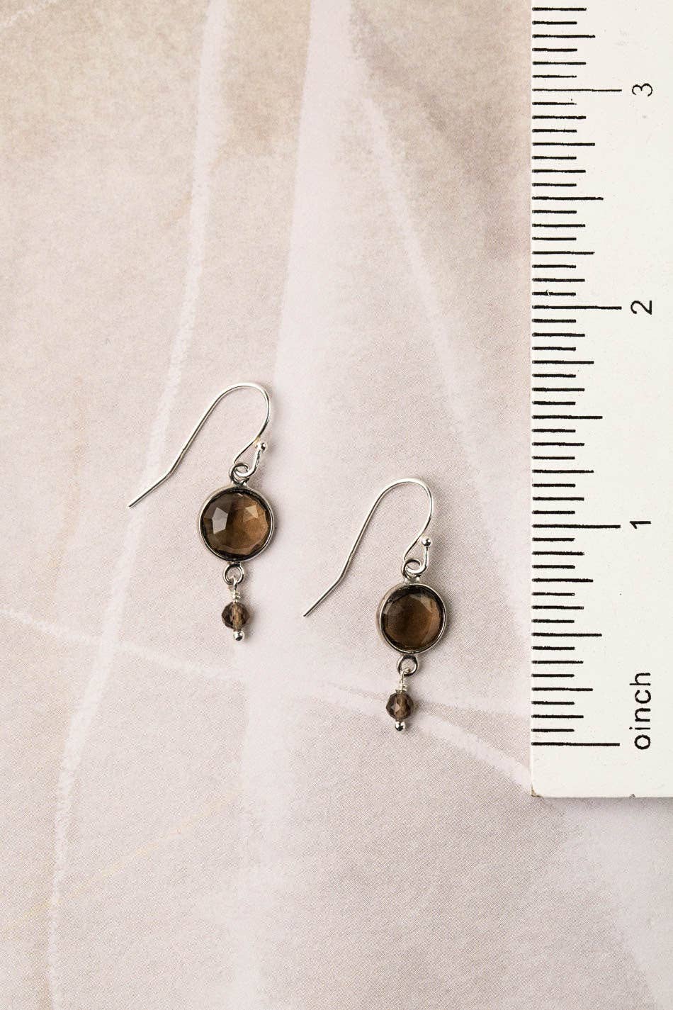 Anne Vaughan Designs Jewelry - Favorites Silver Smokey Quartz Dangle Earrings