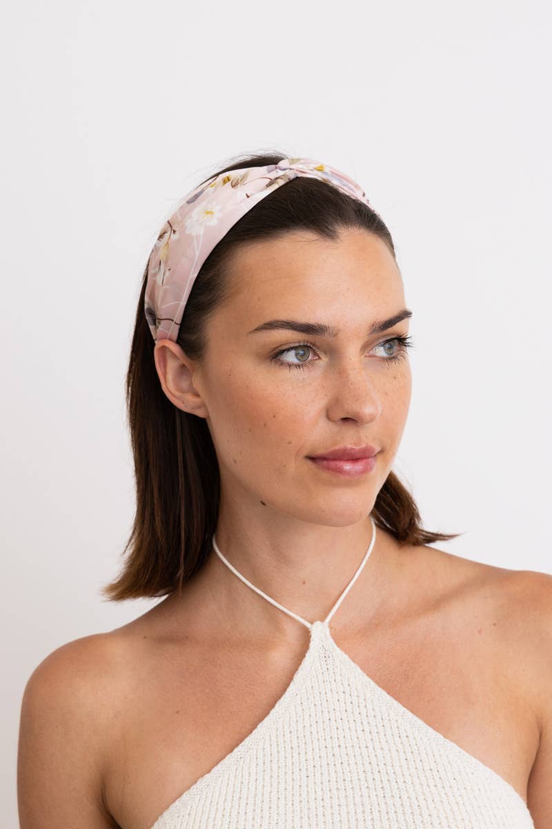 Leto Accessories - Secret Garden Satin Smooth Floral Headband 🌼