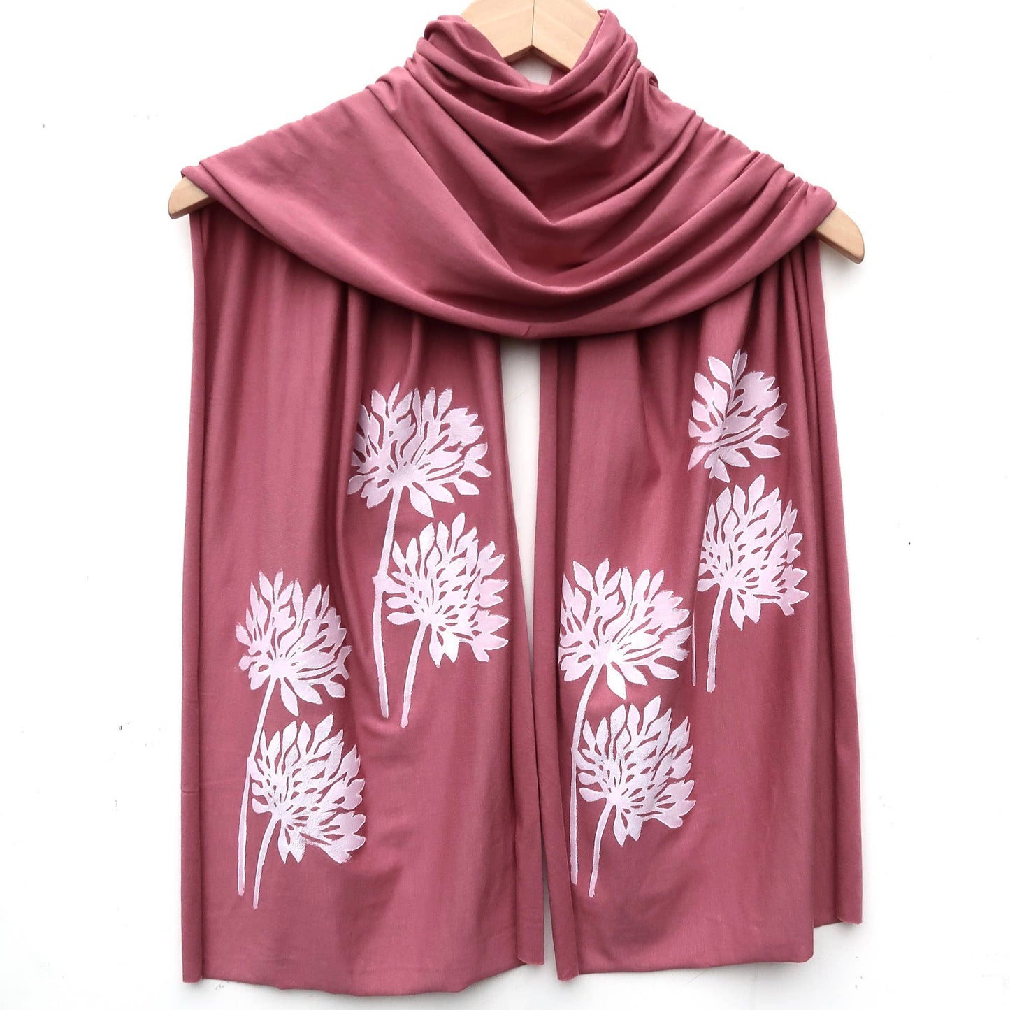 Windsparrow Studio - Scarf - Allium (white ink)