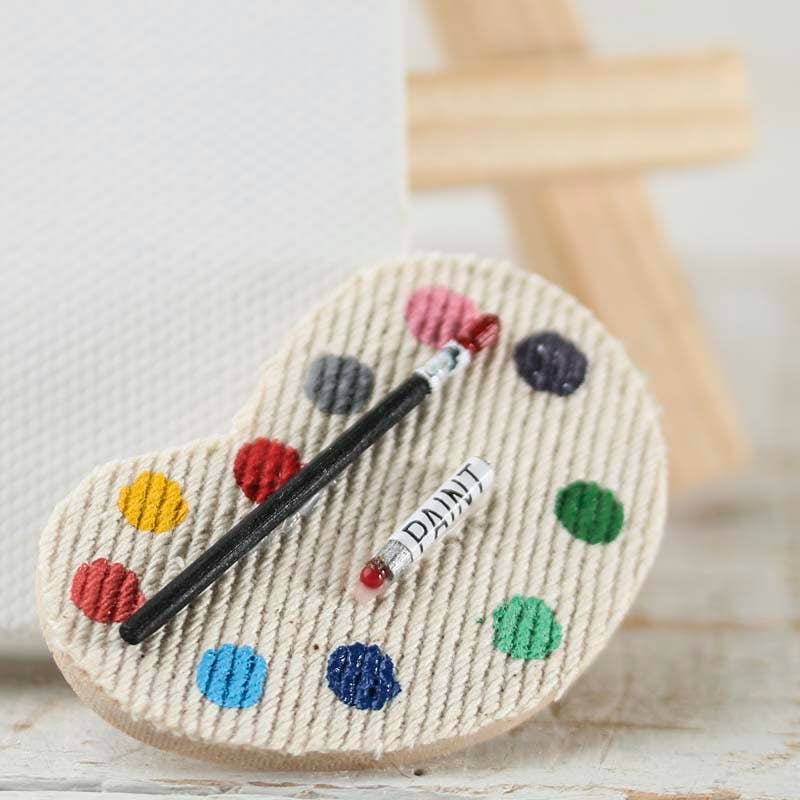 Factory Direct Craft - 2"  Dollhouse Miniature Paint Palette