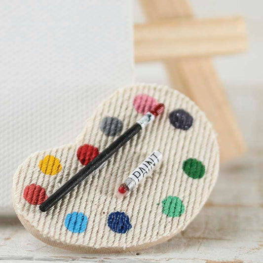 Factory Direct Craft - 2"  Dollhouse Miniature Paint Palette
