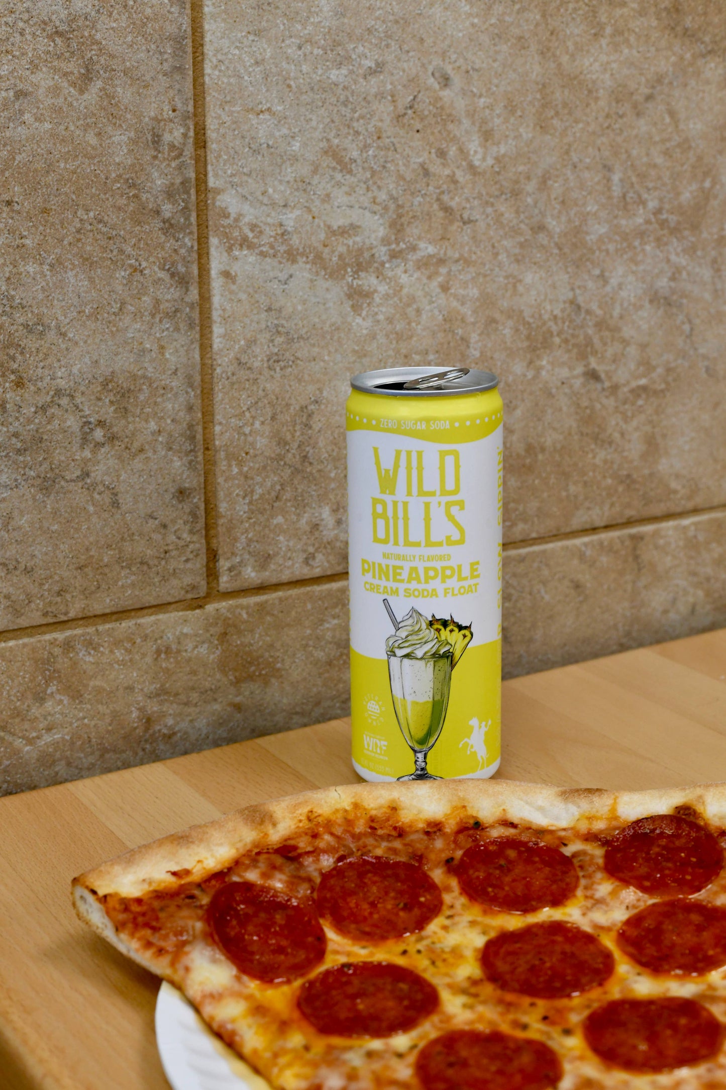 Wild Bill’s Craft Beverage Co. - Pineapple: Zero Sugar Soda, Clean Ingredients, 12-Pack, Cans